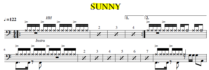 Capture Sunny ( Drum Cover Abc Drum)